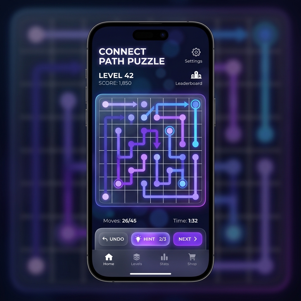 Connect Path Puzzle Game Preview